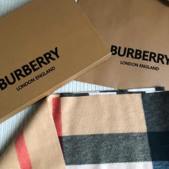 Burberry Check Wool-Silk Scarf - Picture 6 of 8